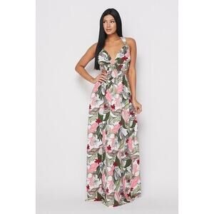 Cross Back Maxi Dress (Large)